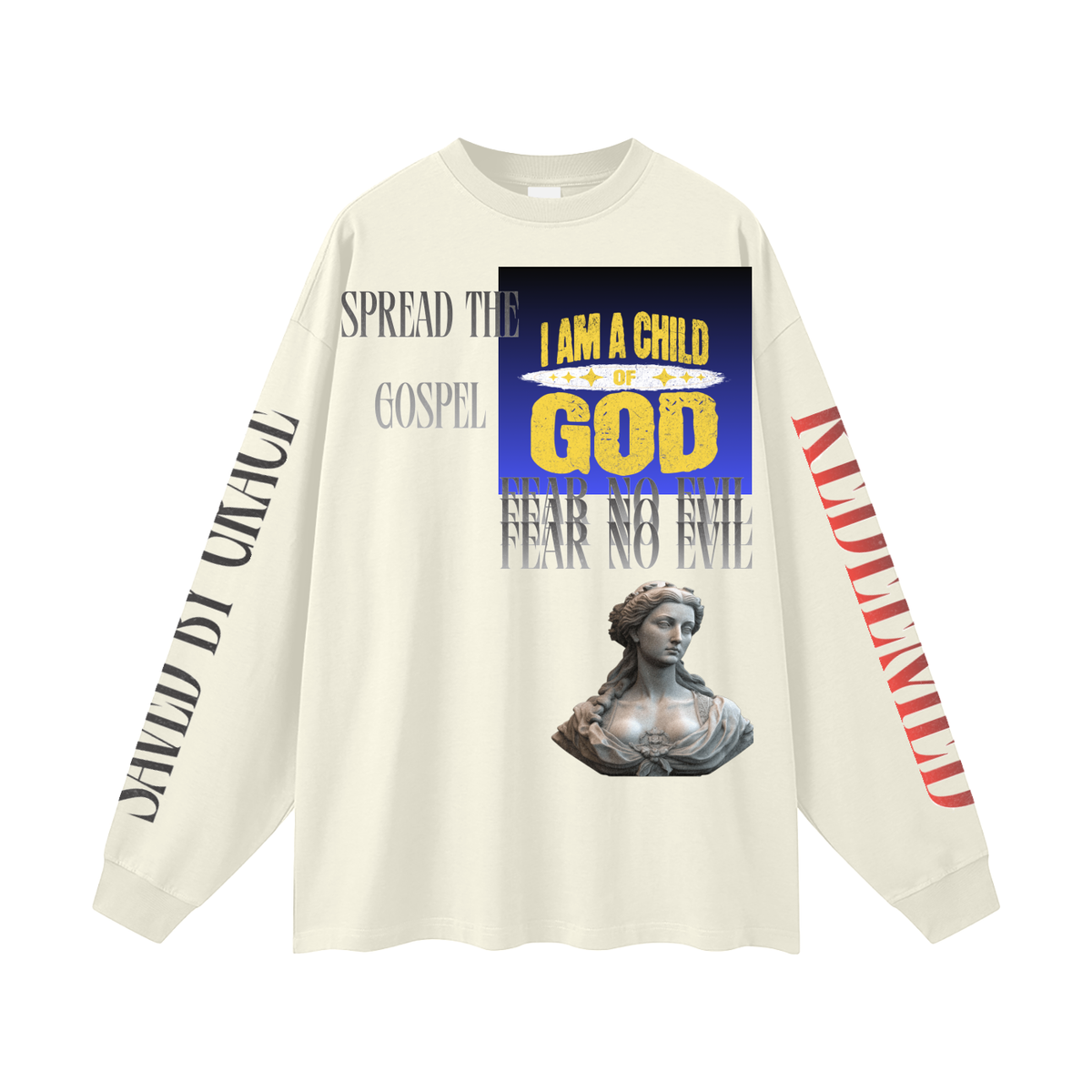 Oversized Unisex - Child Of GOD Y2K Long Sleeve