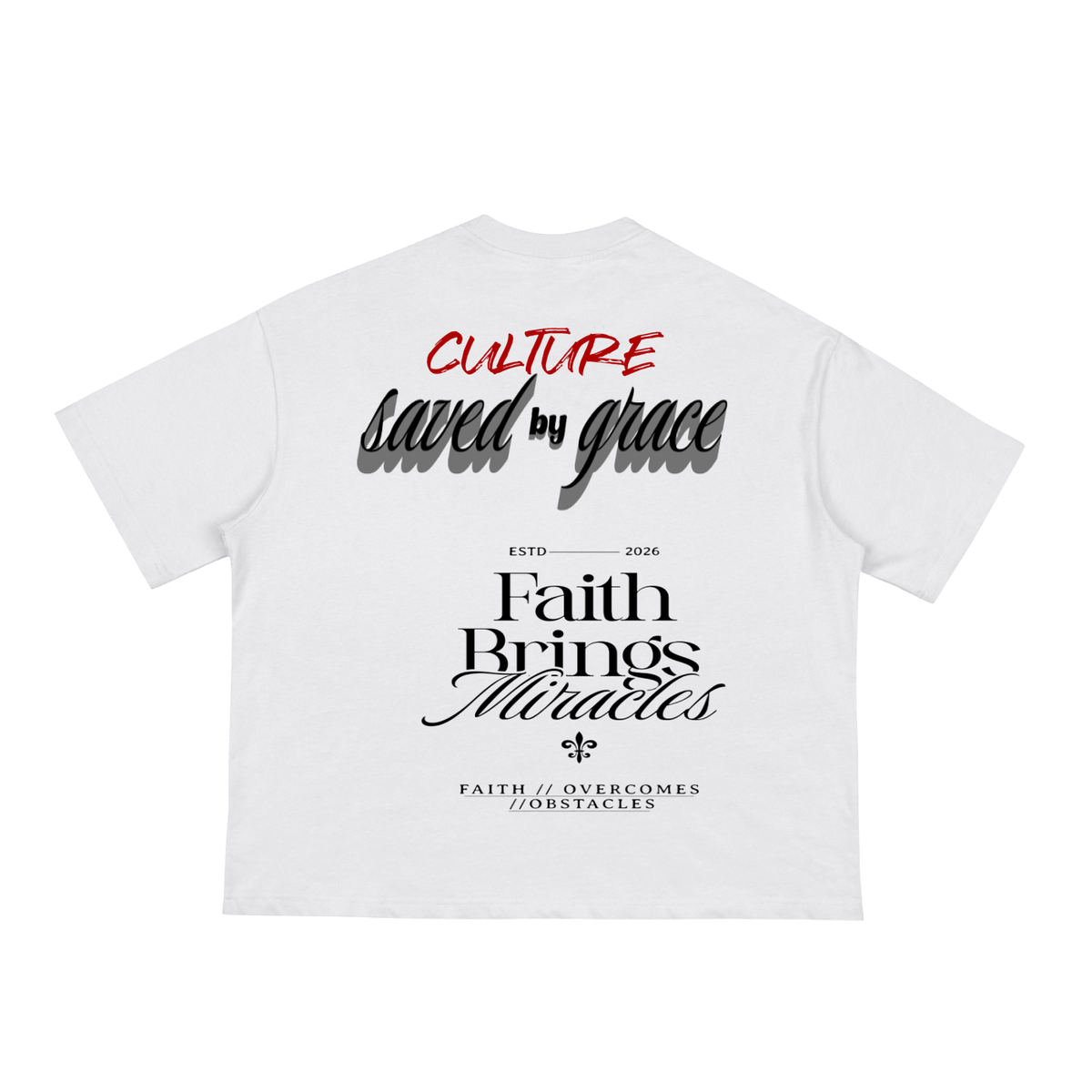 Faith over Fear -Classic Loose Boxy Tee
